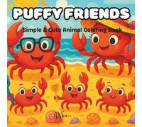 PUFFY FRIENDS Simple & Cute Animal Coloring Book