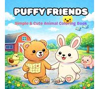 Puffy Friends: Simple & Cute Animal Coloring Book