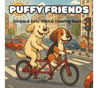 PUFFY FRIENDS Simple & Cute Animal Coloring Book