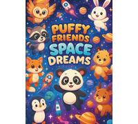 Puffy Friends Space Dreams: Cute and Fun Coloring Book for Kids - 100 Adorable Pages with Space Animals, Rockets, and Planets | Every Other Page ... A Sweet and Educational Space Coloring Book