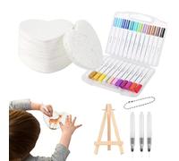 Puffy Paint | 12-Color Water Brush Crafts Set Draw Tools | Popcorn Drawing Texture Painting Kit For Kids Adults Birthday Home Friends Colleagues