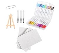 Puffy Paint | 12-Color Water Brush Crafts Set Draw Tools | Popcorn Drawing Texture Painting Kit For Kids Adults Birthday Home Friends Colleagues