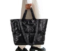 Puffy Tote Bag - Nylon Down Cotton 42 x 30 x 14 cm leggero | Borsa per la
