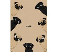 Pug A4 Lined Notebook - 120 Pages | Cute Funny Dog Journal, Minimalist Pug Lover Notes Notebook