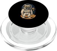 Pug Astronauta Dog Space Art, Carino Alien Adventure Galaxy PopSockets PopGrip per MagSafe