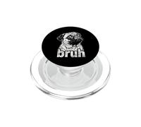 Pug Bruh Meme Dog Lover Design canino PopSockets PopGrip per MagSafe