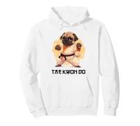 Pug combattente Tuta Taekwondo Felpa con Cappuccio