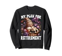 Pug Dad Gnome Graphic For Pug Grandma Life Funny Retirement Felpa