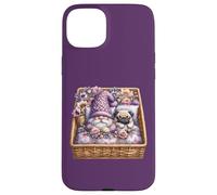 Pug Dad Sleeping In Floral Shabby Chic Bedding With Cute Pug Custodia per iPhone 15 Plus