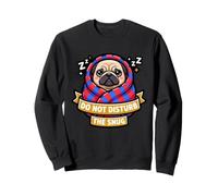 Pug Do Not Funny Disturb The Cute Snug Burrito Coperta Cane Felpa
