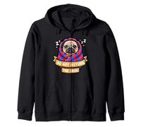 Pug Do Not Funny Disturb The Cute Snug Burrito Coperta Cane Felpa con Cappuccio