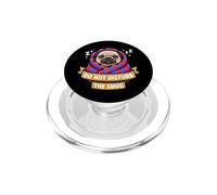 Pug Do Not Funny Disturb The Cute Snug Burrito coperta Cane PopSockets PopGrip per MagSafe