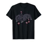 Pug Dog Face Colorato Ritratto Animale Carino Pug Amante Maglietta