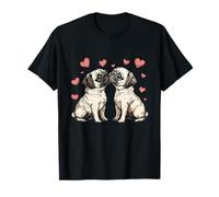 Pug Dog Face Colorato Ritratto Animale Carino Pug Amante Maglietta