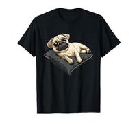 Pug Dog Face Colorato Ritratto Animale Carino Pug Amante Maglietta