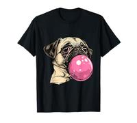 Pug Dog Face Colorato Ritratto Animale Carino Pug Amante Maglietta