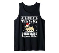 Pug Dog Funny Xmas Sweater This Is My Christmas Pajama Canotta
