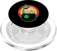 Pug Dog Leprechaun Hat Lucky Charm Shamrock St Patricks Day PopSockets PopGrip per MagSafe