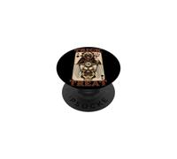 Pug Dog Trick or Treat Devil Angel Giocatore di carte da gioco PopSockets PopGrip Adesivo