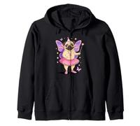 Pug Fairy Ballerina Pugs Felpa con Cappuccio