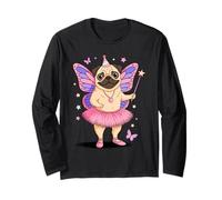 Pug Fairy Ballerina Pugs Maglia a Manica