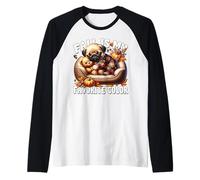 Pug for Women And Men Fall Is My Favorite Color Autumn Sleep Maglia con Maniche Raglan