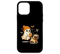 Pug Halloween Ghost Walking Pug Dog Custodia per iPhone 12 mini