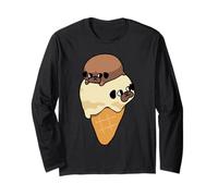 Pug Ice Cream Maglia a Manica