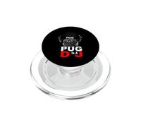 Pug Is A DJ Funny Pugs and Music For Dog Lover PopSockets PopGrip per MagSafe