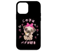 Pug Love Mom Pug And Baby Youth Custodia per iPhone 12 mini