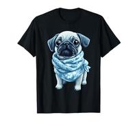 Pug Lover Colorato Ritratto Cane Animale Carino Pug Proprietario Maglietta