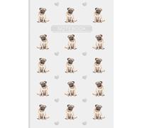 Pug Notebook: Cute Pug Lined Journal, Perfect for Anyone who Loves Pugs or Dogs - Grey