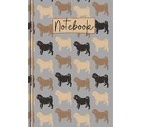 Pug Notebook: Cute Pug Lined Journal, The Perfect Novelty Pug Gift for a Dog Lover or Pet Owner - Grey
