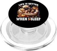 Pug Puppy Funny Fall Saying For Pug Mom Cute Autumn Sleep PopSockets PopGrip per MagSafe