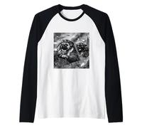 Pug World War Two WW2 History Teacher WWII Gear Retro Aereo Maglia con Maniche Raglan