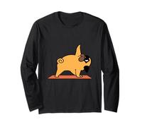 Pug Yoga Triangle Pose Maglia a Manica