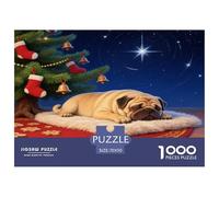 Pug1000 Piece Jigsaw Puzzle for Adults Educational Games ChristmasFun And Challenging for Home Decoration Great Gift Idea70x50cm/1000pcs