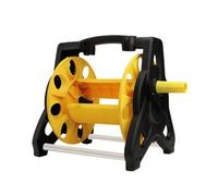 Pugermering Carrello Avvolgitubo Ergonomico | Supporto Stabile in Metallo, Manuale, Attrezzatura, per Lavaggio Auto, Giallo, 40M