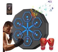 Pugilato da parete Musica, Attrezzature per l'allenamento di Boxe da parete elettronica intelligente, Macchina da boxe musicale domestica, Punching Ball Wall Machine Boxe (Boxing Machine+Gloves)