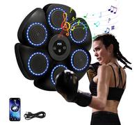 Pugilato Muro Musica, Macchina Da Pugilato Musicale Adulto, Music Boxing Machine, Macchina Boxe Musicale Adulto, Boxing Training A Parete per Allenamento Domestico (Nero: I guanti non sono inclusi)