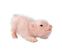 Puglia di maiali in silicone pieno giocattolo Piglets - morbido reborn animale, statuine in miniatura per il soggiorno per i di maiali in silicone reali
