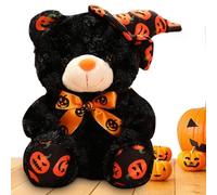 Puglia, peluche Halloween personalizzato - Cappello di giocattoli animali in peluche morbido | Pp cotone riempito regali carini baby girl ragazzo figure di festa decorative festive per la festa della