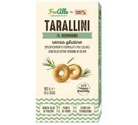 PUGLIA SAPORI Srl Tarallini Foralle al Rosmarino senza glutine, 6 pezzi