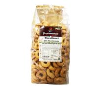 Puglialimentari Tarallucci Gusto Aglio Olio Peperoncino Busta da 1 Kg Ideali per Aperitivo