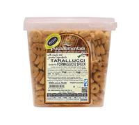 Puglialimentari Tarallucci Gusto Formaggio e Speck Secchiello da 2 Kg Ideali per Aperitivo
