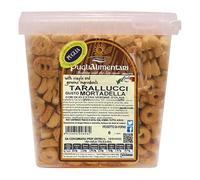 Puglialimentari Tarallucci Gusto Mortadella Secchiello da 2 Kg Ideali per Aperitivi