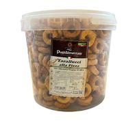 Puglialimentari Tarallucci Pizza Secchiello da 2 Kg Ideali per Aperitivo