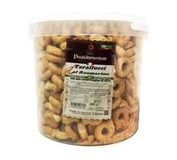 Puglialimentari Tarallucci Rosmarino Secchiello da 2 Kg Ideali per Aperitivo