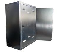 PUGLIELLI SRL Cassetta contatore gas zincato 6/10 (con schienale) profonda 30cm e fornita in kit di montaggio (55x45x30+schienale)