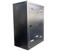 PUGLIELLI SRL Cassetta contatore gas zincato 6/10 (senza schienale) profonda 30cm e fornita in kit di montaggio (55x30x30)